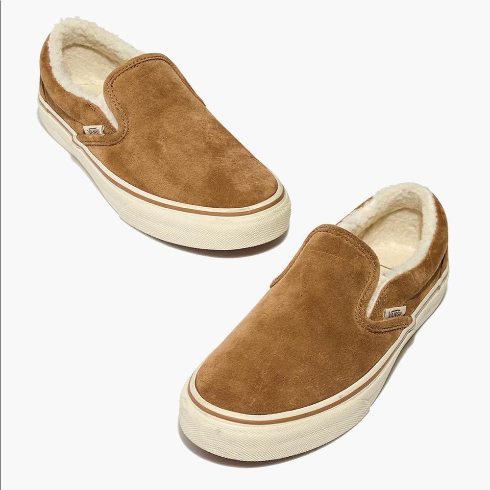 Madewell x Vans Unisex Suede/Sherpa Slip-On 10